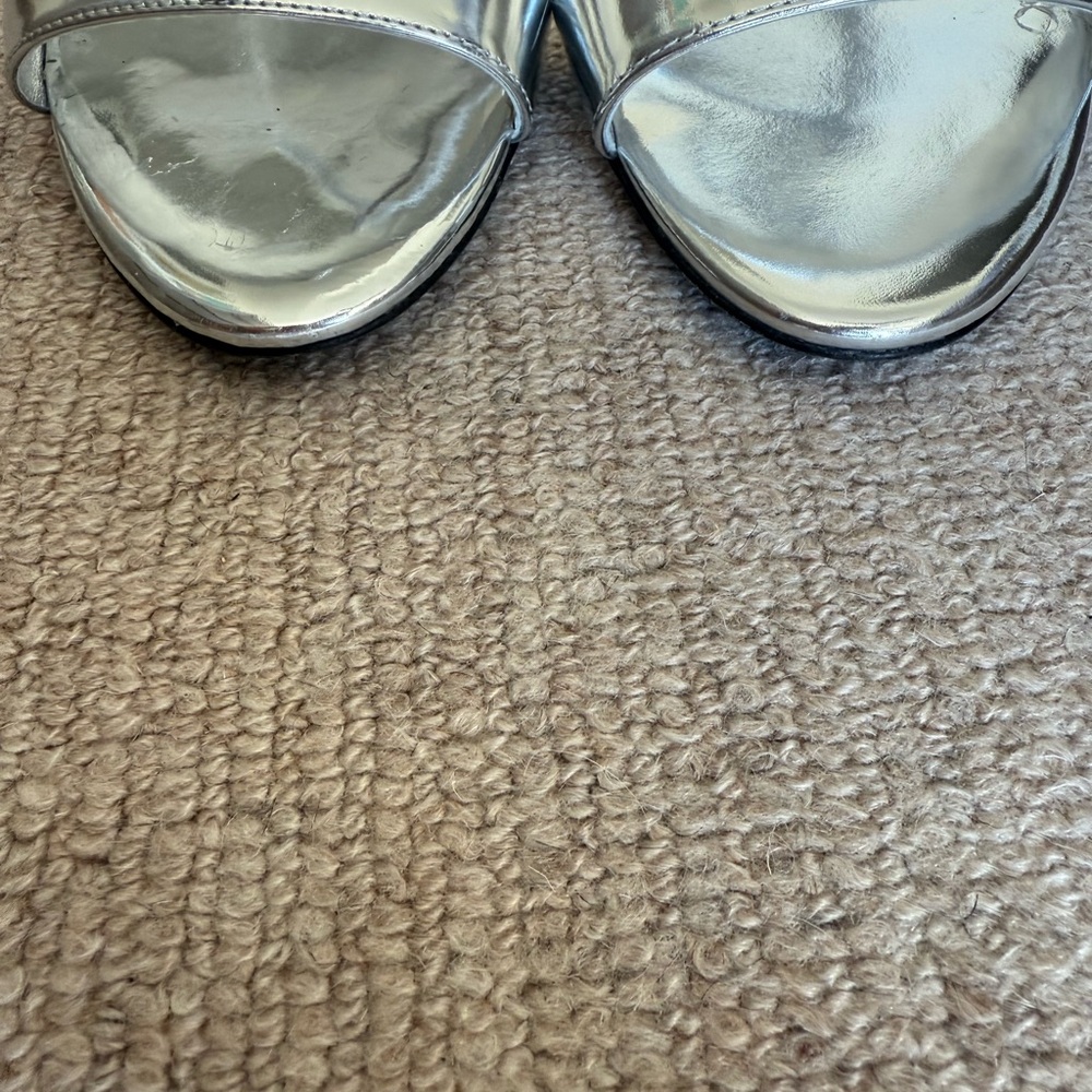 Prada Metallic Silver Heels - Picture 5 of 8